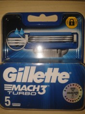 Rezerve Gillette Mach3 Turbo set de 5 bucati foto