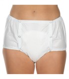 Chilot incontinenta nivel 4-5, Suprima, Unisex, PVC, Alb, Mar 40