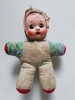 Jucărie veche chinezească &ndash; păpușă din material textil și cauciuc, 17 cm, Import din China in anii 80