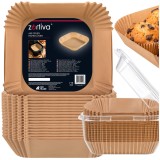 Hartie pentru air fryer 20 cm, 400 bucati, antiaderenta, Zortiva