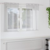 vidaXL Perdele cu perdele 2 pcs Gri deschis 140 x 140 cm Poliester