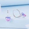 Cercei din argint Galaxy Heart - Multicolor model Inima cod ARG412A, Argintboutique