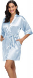 Bund Femei din satin Halat de matase Kimono Halat pur scurt Sexy Sleepwear Mires, Oem