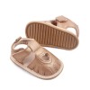 Sandalute aurii cu inimioara decupata (Marime Disponibila: 3-6 luni (Marimea 18, Superbaby