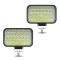 Set 2 proiectoare 42LED, 12/24V, 258W/set, 6000K, IP67