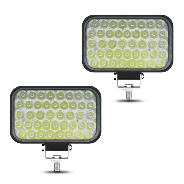 Set 2 proiectoare 42LED, 12/24V, 258W/set, 6000K, IP67