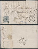 Belgium 1868 Postal History Rare Cover + Content Liege Huy DB.426