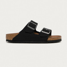 Birkenstock papuci Arizona Black femei, culoarea negru, 1019057