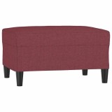 Cumpara ieftin Taburet, rosu vin, 70x55x41 cm, material textil