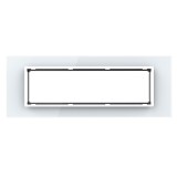 Livolo VL-P9E-7W ramă 6/7 module alb pentru priză și &icirc;ntrerupător