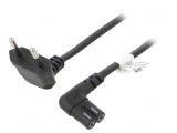 Cablu Alimentare 2m Mufă Unghiulară CEE 7/16 la IEC C7, Goobay