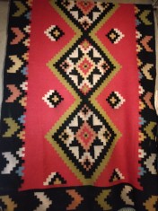 Scoarta, 250 x 140 cm Covor original oltenesc vechi tesut traditional