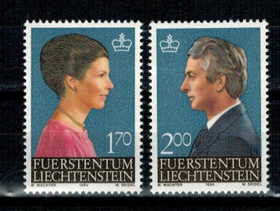 Liechtenstein 1984 - Printul Hans-Adam, Printesa Marie, serie ne foto
