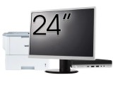 Pachet Calculator Second Hand HP EliteDesk 800 G3 Mini PC, Intel Core i7-7700T 2.90GHz, 8GB DDR4, 256GB SSD, Wi-Fi + Monitor 24&amp;quot; &amp; Imprimanta Bro