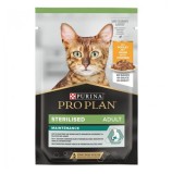 Hrana umeda pentru pisici sterilizate Pro Plan Nutrisavour cu pui in sos 85 gr