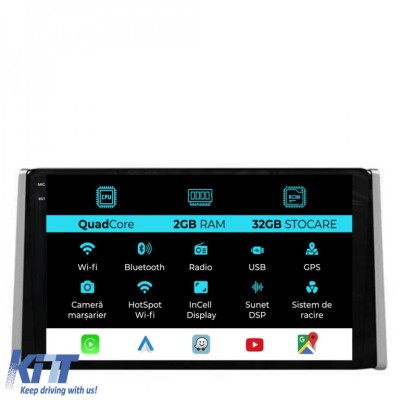Navigatie Dedicata Toyota Rav4 (2018-2024), 9Inch, 2Gb Ram, 32Gb Stocare, Carplay Performance AutoTuning foto