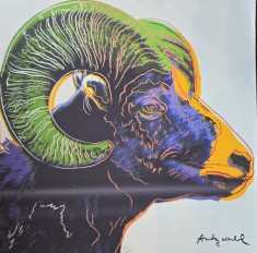 Andy Warhol - Endangered species (Canadian muflon), litografie originala
