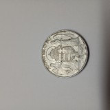 Di.185. Moneda 5 Pengo 1943 comemorativa A 75 aniversare Amiralul Horthy