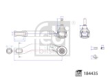 FEBI BILSTEIN 184435 Cap de bara