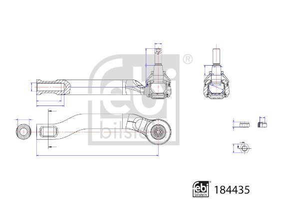 FEBI BILSTEIN 184435 Cap de bara