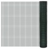 VidaXL Plasă de s&acirc;rmă găini, verde, 25 x 1 m, oțel galvanizat cu PVC 140437