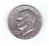 Moneda SUA 1 dollar/dolar 1978, Eisenhower Dollar, stare buna, curata