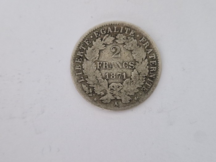 Franta 2 Franci 1871 - Argint.