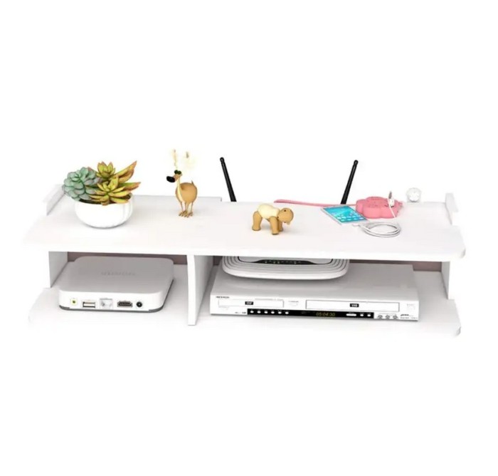 Suport router si alte accesorii, 2 compartimente, 20x50 cm