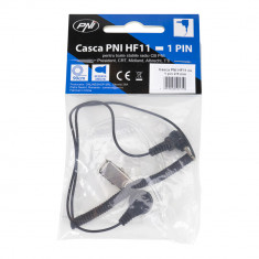 Casca PNI HF11 cu 1 pin 2.5 mm, tub acustic, pentru toate statiile radio