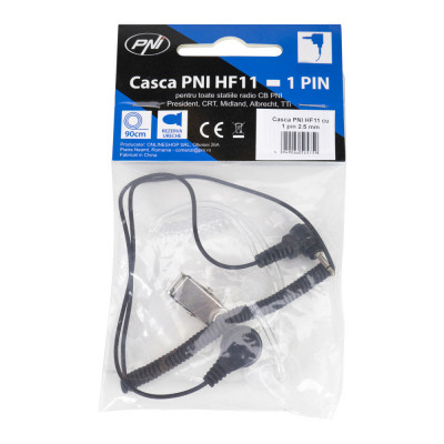 Resigilat : Casca PNI HF11 cu 1 pin 2.5 mm, tub acustic, pentru toate statiile rad foto