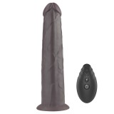 Vibrator Realistic Cu Rotatii Dual Layered Silicone Rotator, Brun, 20.5 cm, Lovetoy