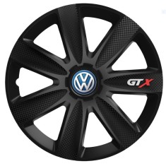 Set 4 Capace Roti GTX Negru Carbon Volkswagen, R17