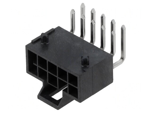 NANO-FIT Conector HDR RA Negru 10 Circuite 15A