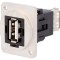 Conector adaptor USB 2.0 metalic
