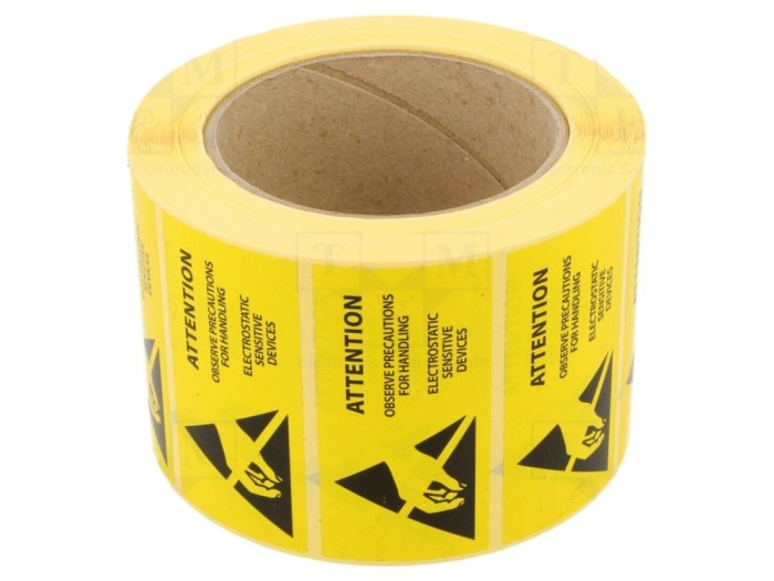 Etichetă Autoadezivă ESD 76x38mm