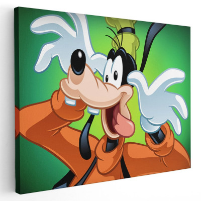 Tablou afis Goofy desene animate 2251 Tablou canvas pe panza CU RAMA 40x60 cm foto