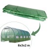 Folie protectie pentru solar de gradina, 8x3x2m, 10 ferestre, pe 140g/mp,