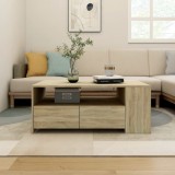 Gossi masuta de cafea, stejar sonoma, 102x55x42 cm, lemn prelucrat