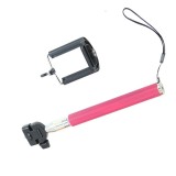 Brat telescopic cu filet universal 1/4 si suport reglabil pentru telefon - Roz, Oem