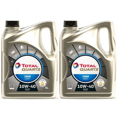 Pachet 8 litri Ulei Total Quarz 7000 Energy 10W40 foto