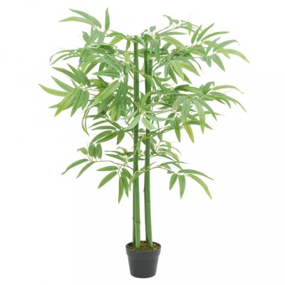 vidaXL Arbore din bambus artificial 384 de frunze 120 cm verde foto