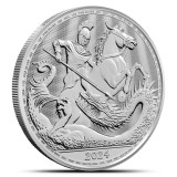 Royal Mint - 2024 GEORGE AND THE DRAGON Coin - 1 Oz .999 Silver Bullion