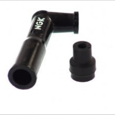 Fisa bujie, unghi: 102°, filet bujie: 10/12mm, conexiune: thread, carcasa: Ebonite, spark plug cap colour: black