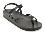 Sandale IMAGE negre, 10728, din piele ecologica