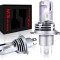 2 x Led H4 Lumini Lampa Faruri Becuri Auto Camoin Moto Hi/Low Beam 50W 5000lm 6500K 12V 24V