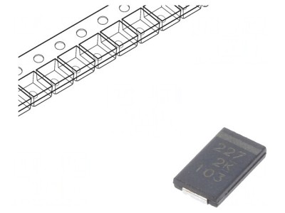 Condensator Polimeric Low ESR 220uF 2VDC SMD foto