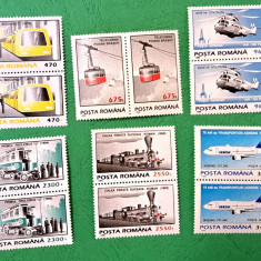 TIMBRE ROMANIA MNH LP1379/1995 -Mijloace de transport I (uzuale) -Serie pereche