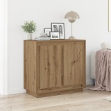 VidaXL Dulap, stejar artizanal, 80x34x75 cm, lemn prelucrat