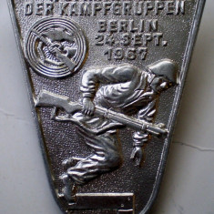 I.290 INSIGNA MILITARA GERMANIA DDR RDG 1. SPARTAKIADE DER KAMPFGRUPPEN BERLIN