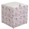 TABURET BOX - PRINT - CORP PISICI ROZ/CAPAC IMITATIE PIELE DIVERSE CULORI - Cognac 8070